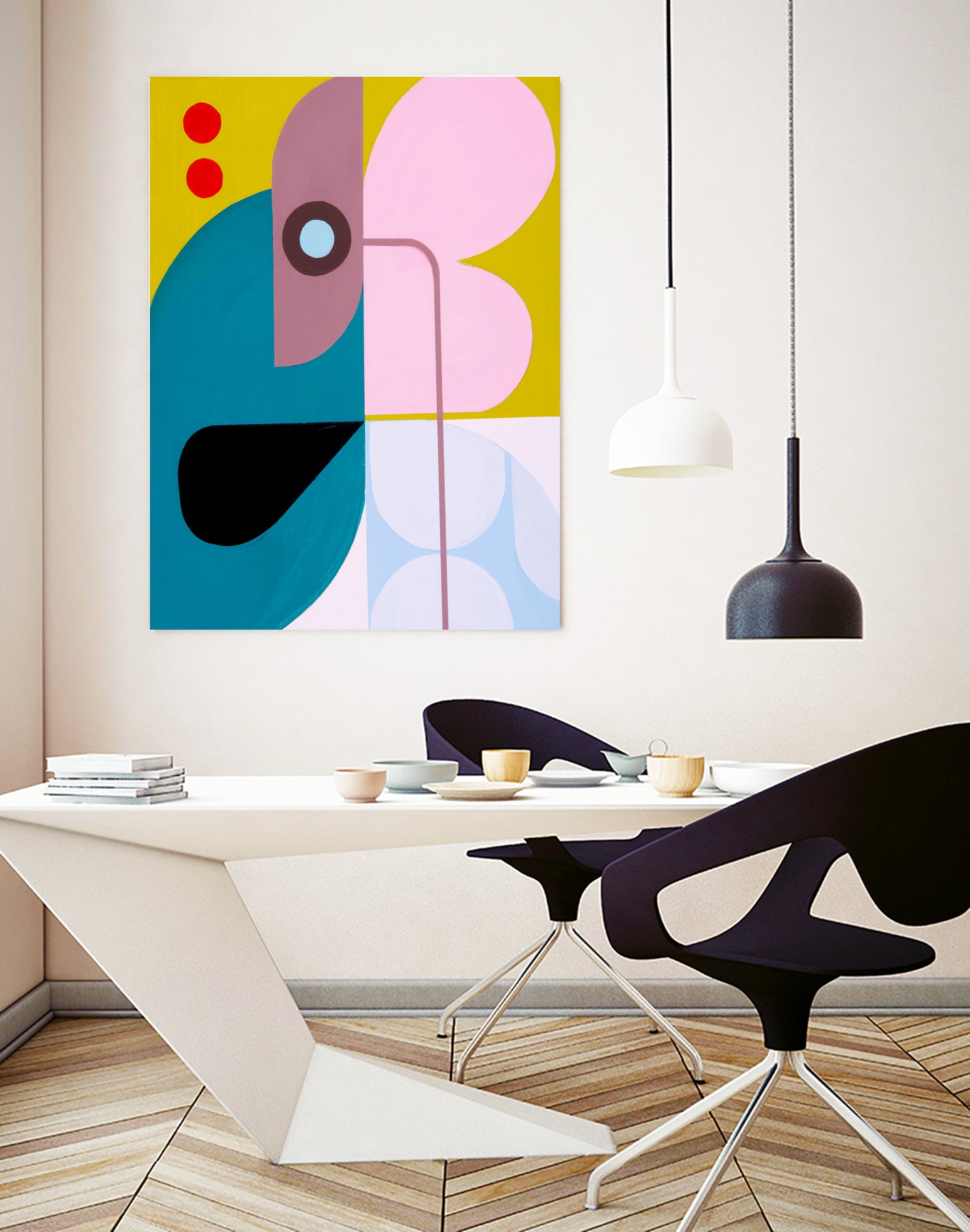 Running Towards the Sun 5 by Marion Griese on GIANT ART - pink abstract