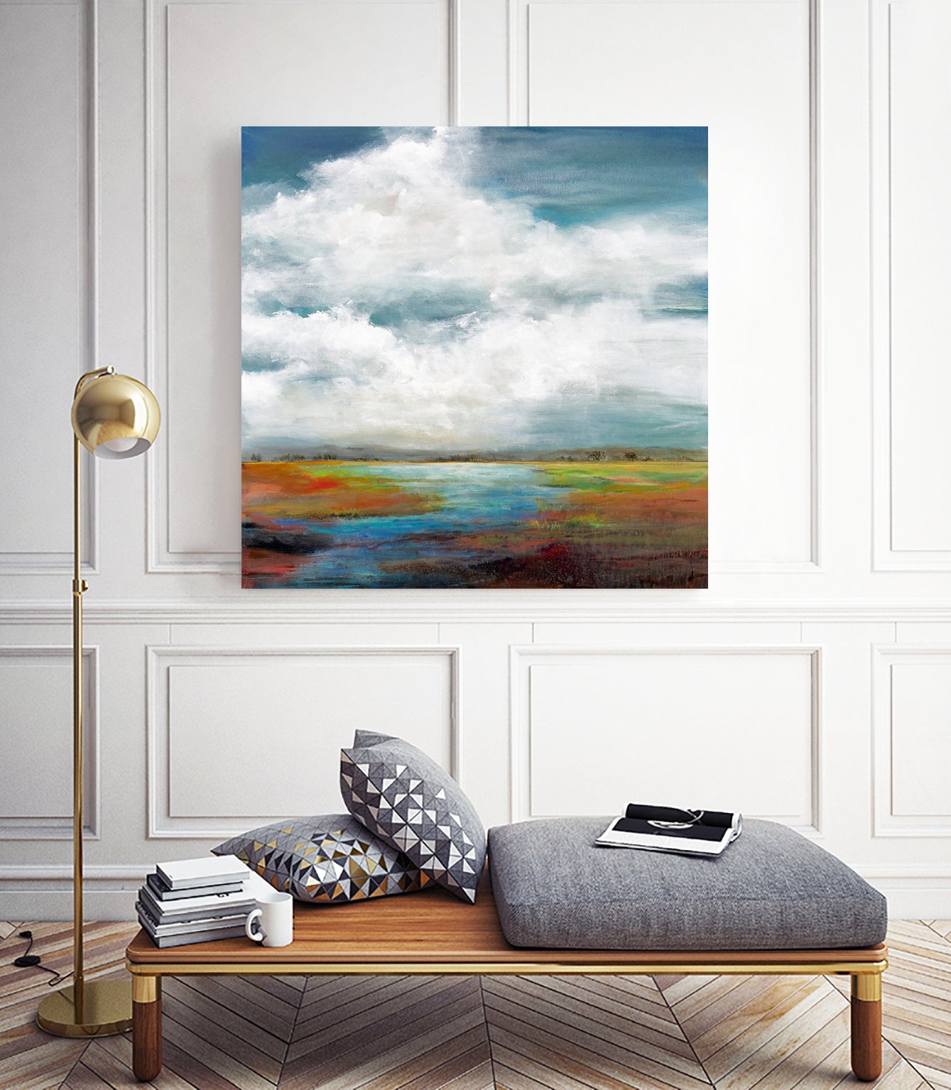 Canít Resist Variation by Karen Hale on GIANT ART - orange animals