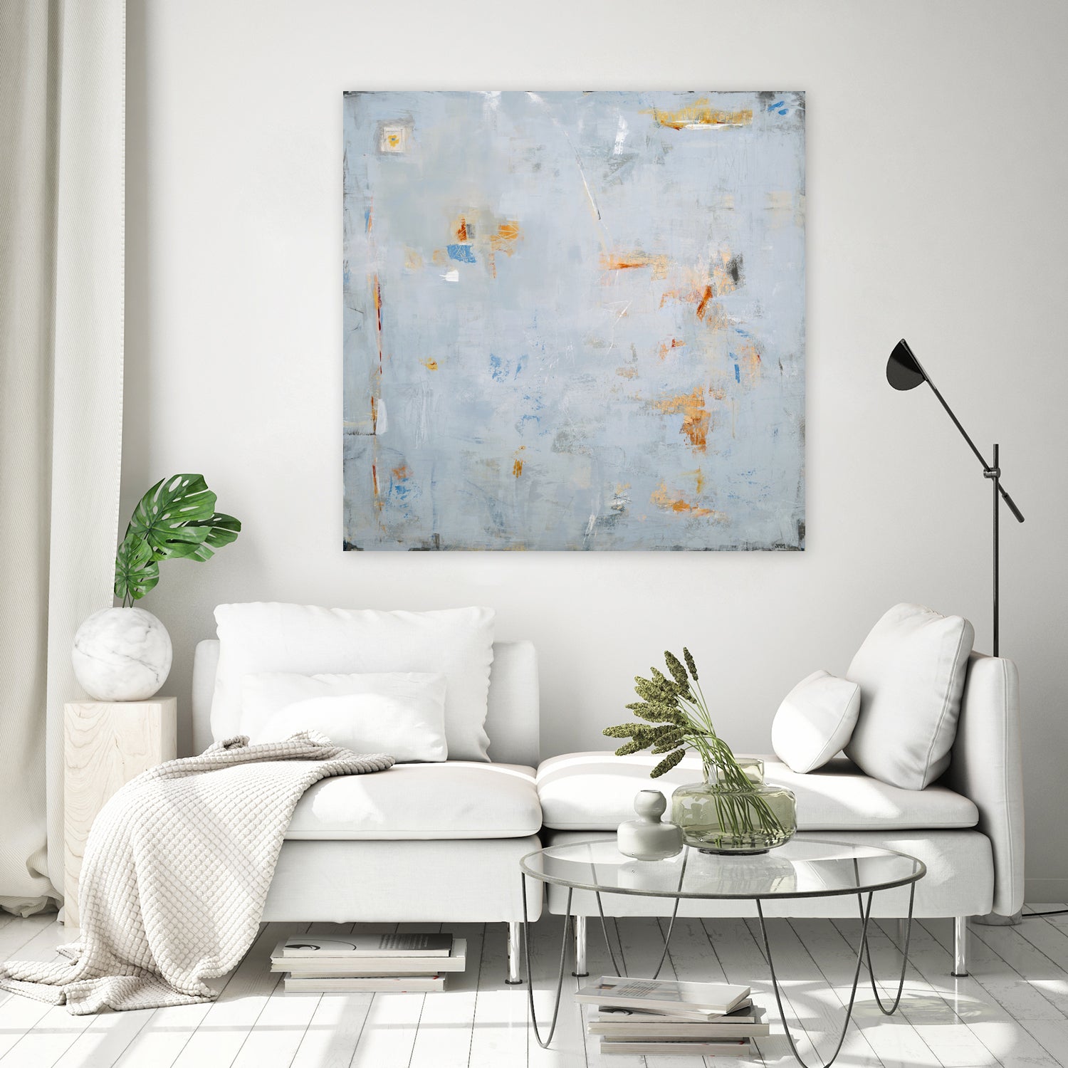 Abstract In Blue 2 by Jodi Major on GIANT ART - brown contemporary