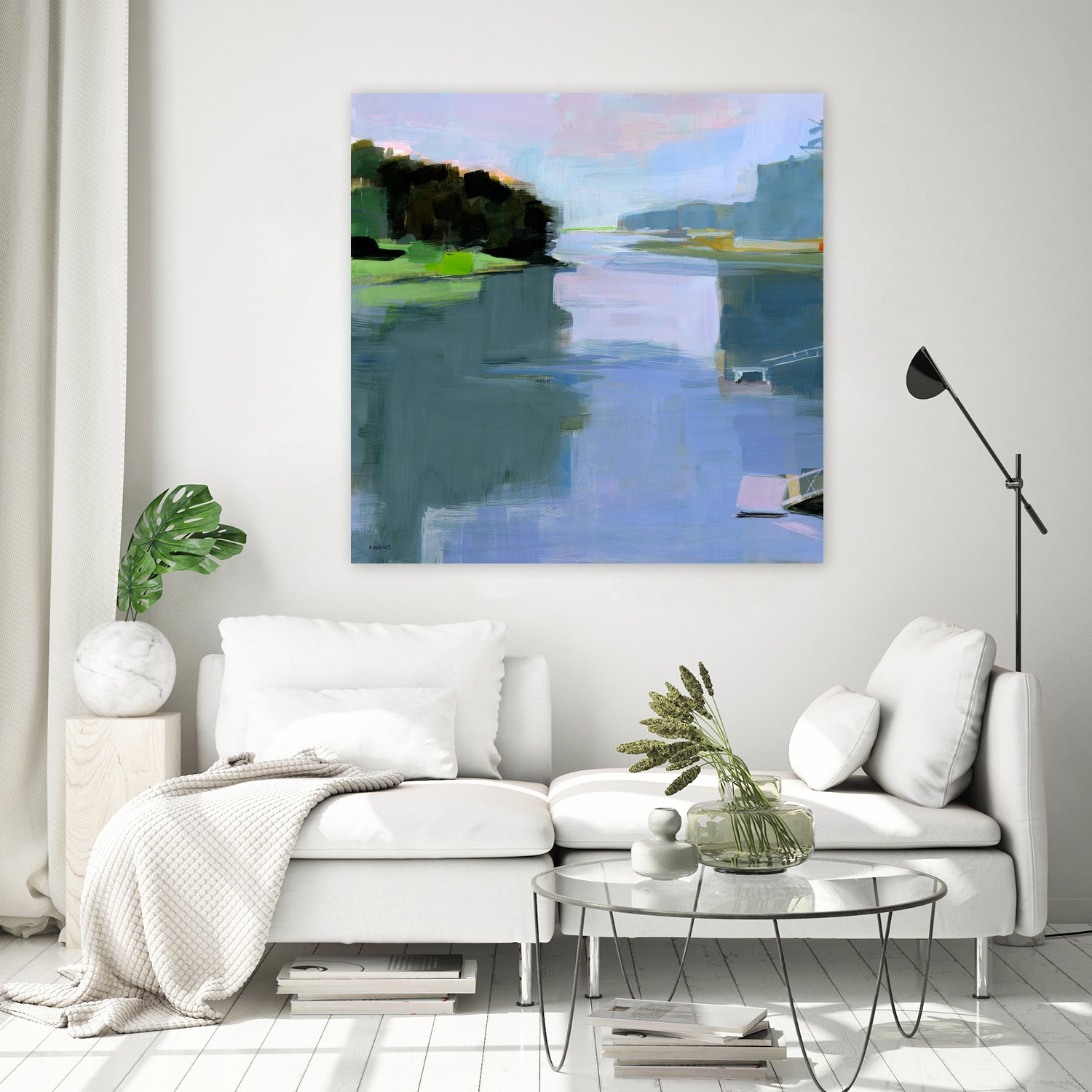 Chauncey Creek No. 4 by Kathleen Robbins on GIANT ART - blue animals