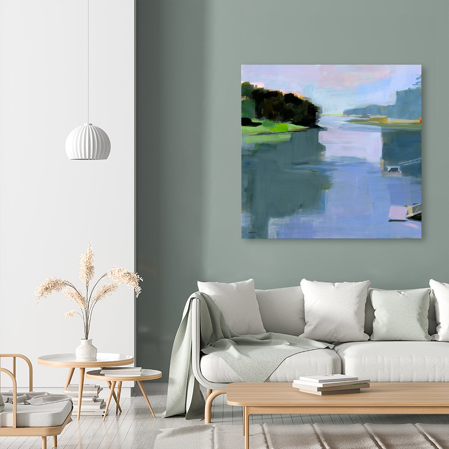 Chauncey Creek No. 4 by Kathleen Robbins on GIANT ART - blue animals