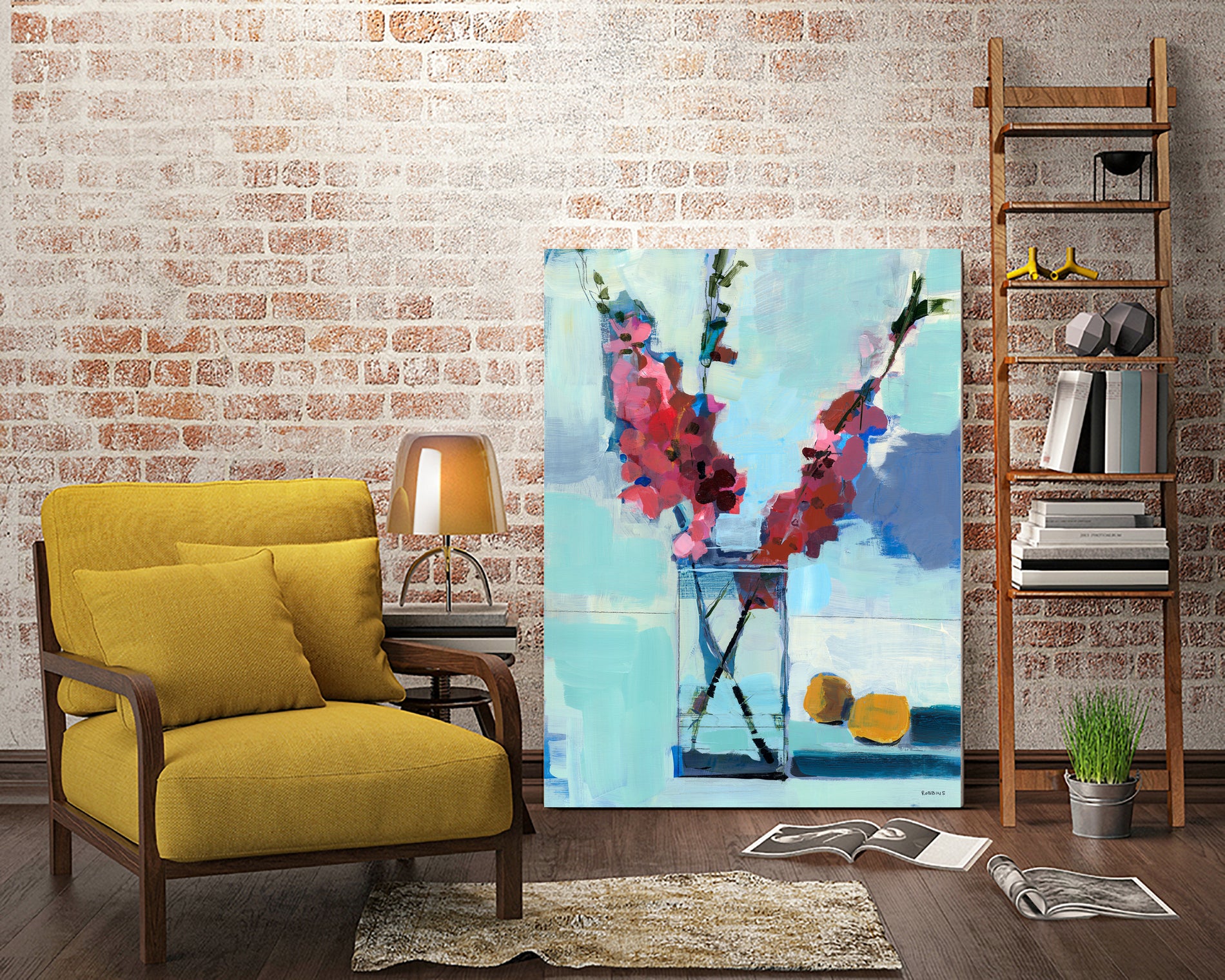 Quince and Lemons No. 4 by Kathleen Robbins on GIANT ART - yellow animals