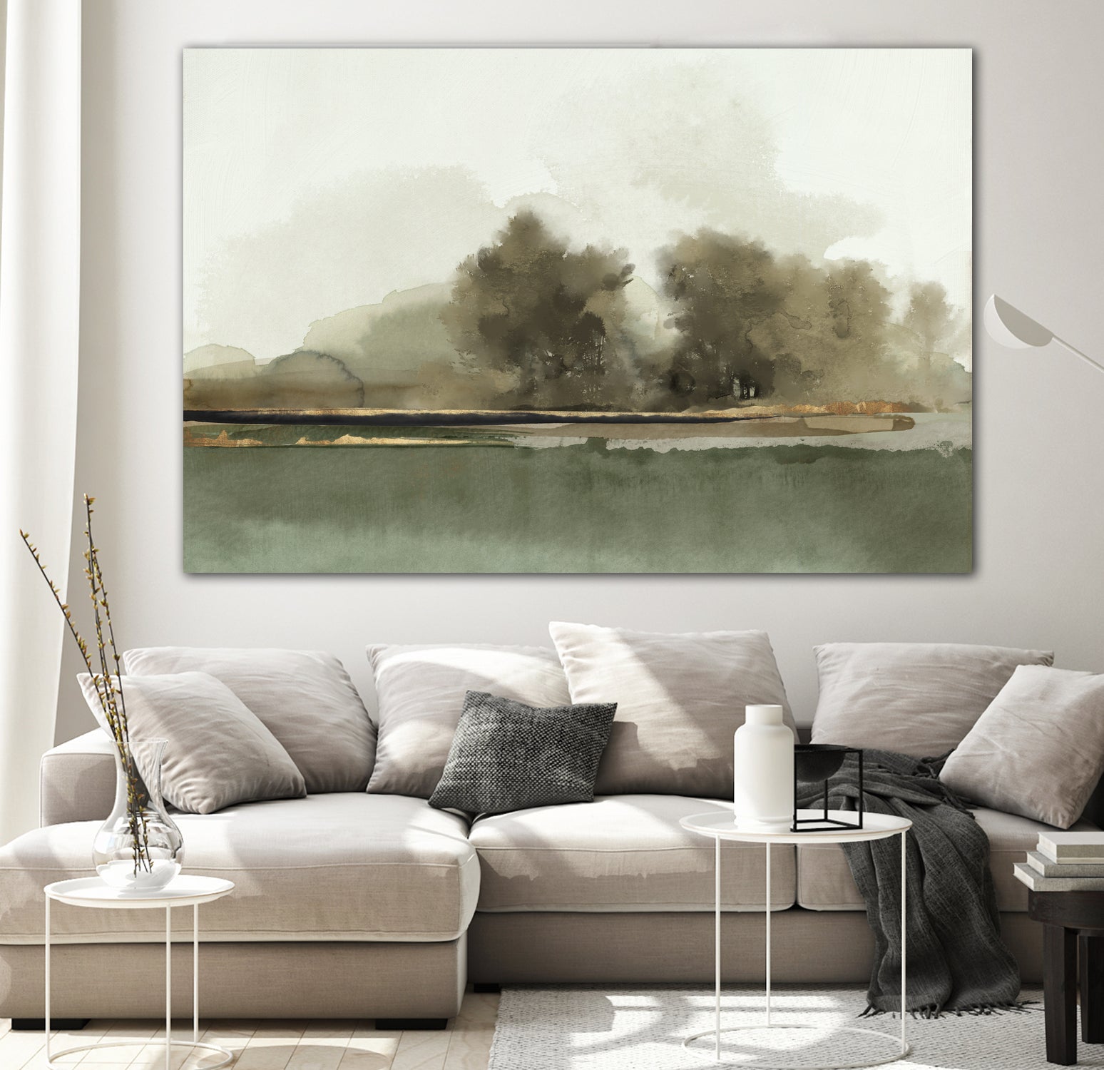 Forest Memories by Jacob Q on GIANT ART - gold landscape