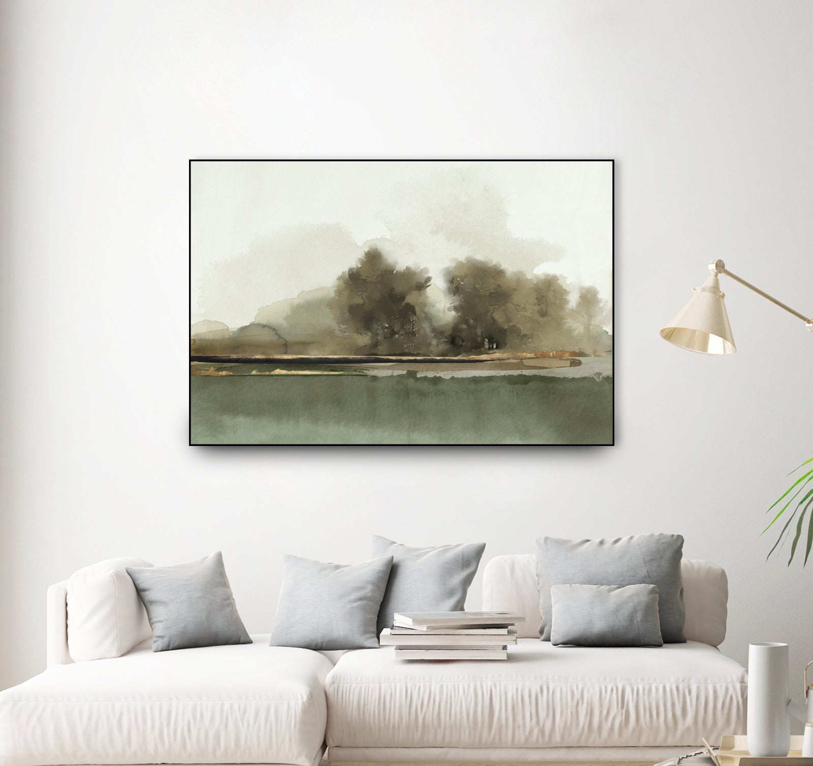 Forest Memories by Jacob Q on GIANT ART - gold landscape