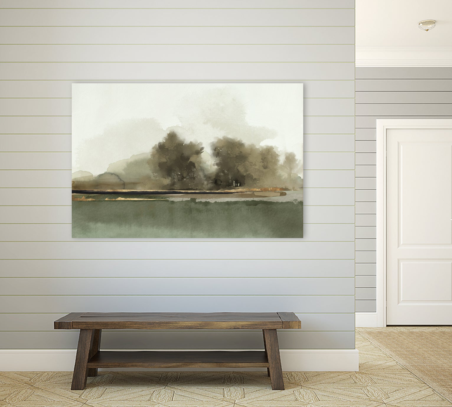 Forest Memories by Jacob Q on GIANT ART - gold landscape