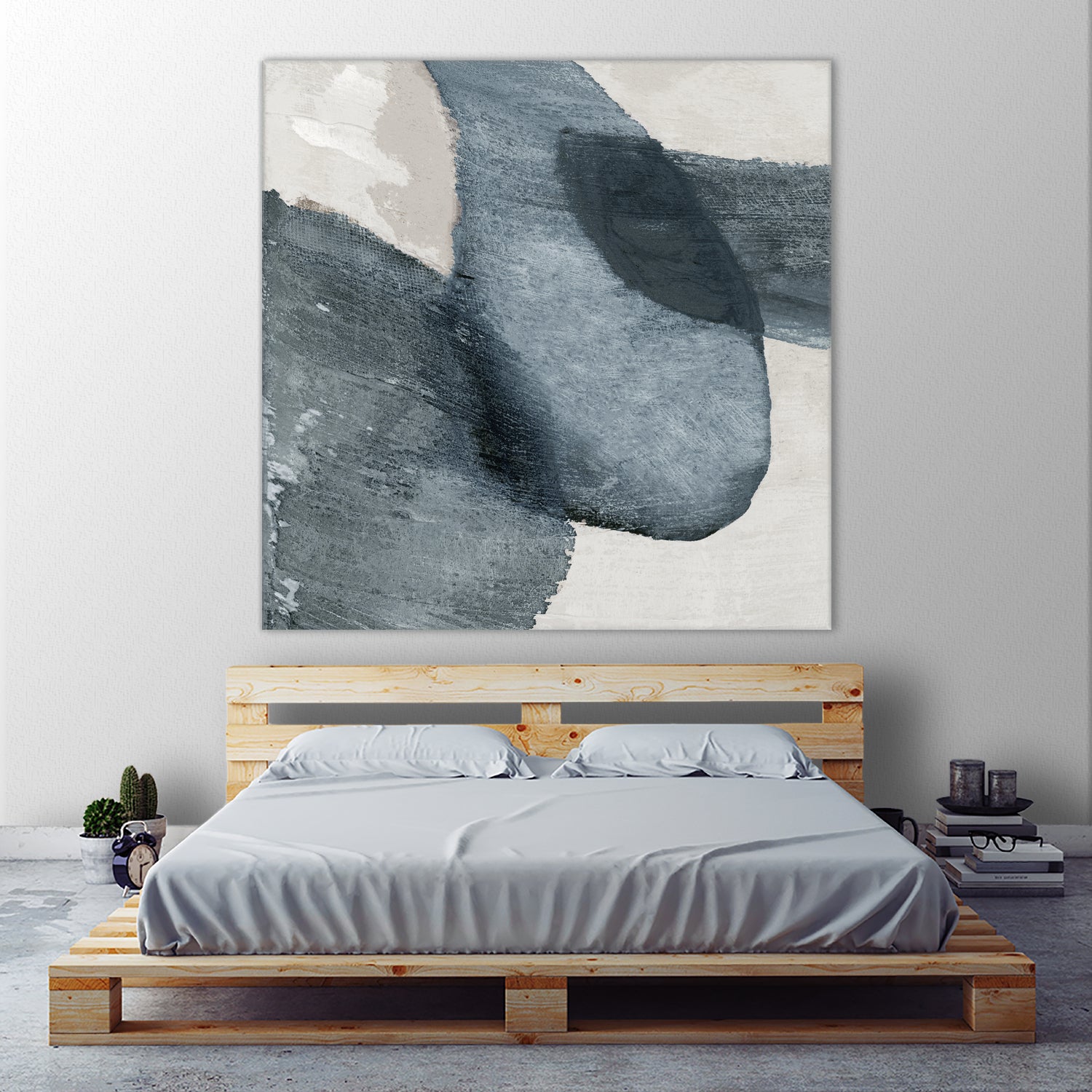 Blue Reverie II by Jacob Q on GIANT ART - blue shapes cloud dancer