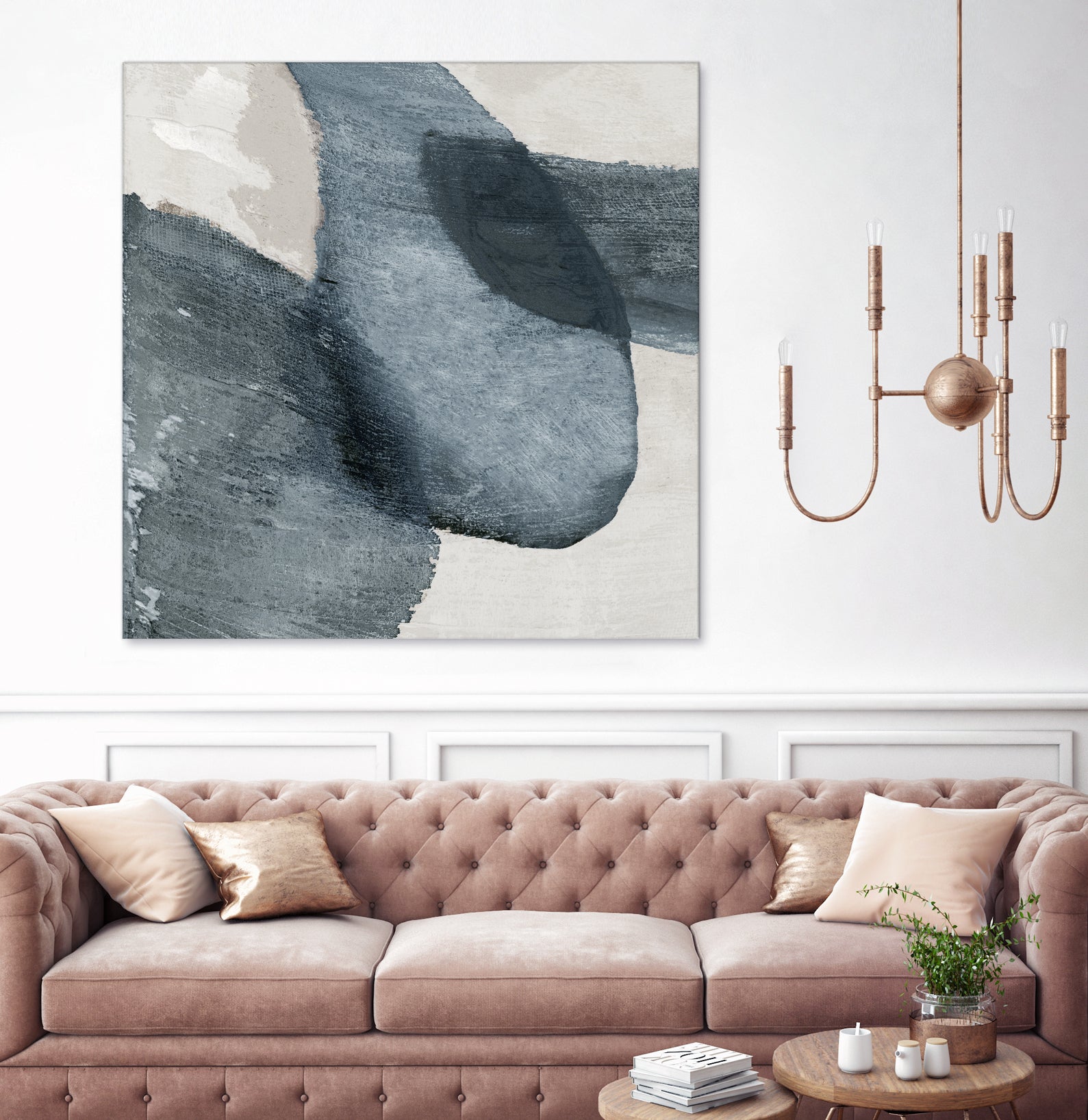 Blue Reverie II by Jacob Q on GIANT ART - blue shapes cloud dancer