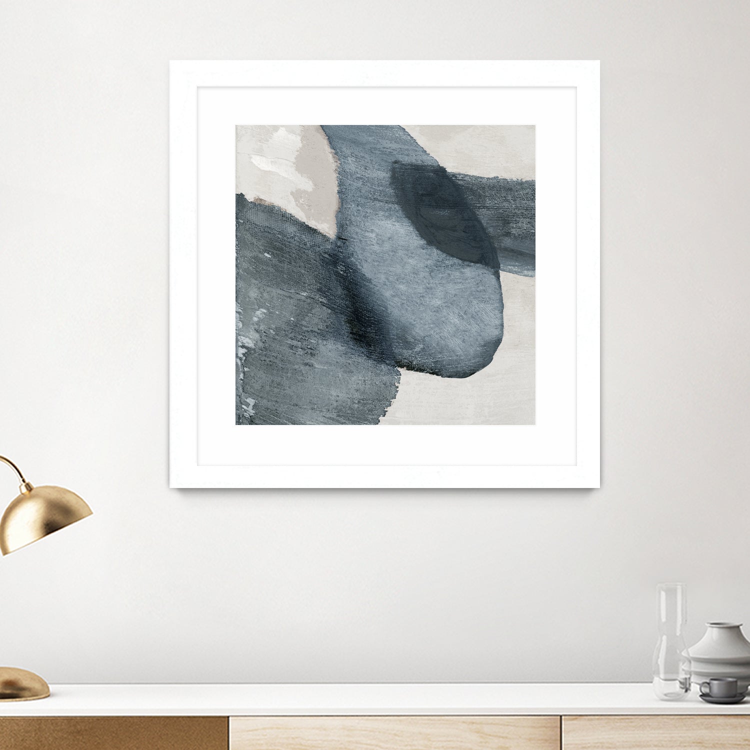 Blue Reverie II by Jacob Q on GIANT ART - blue shapes cloud dancer