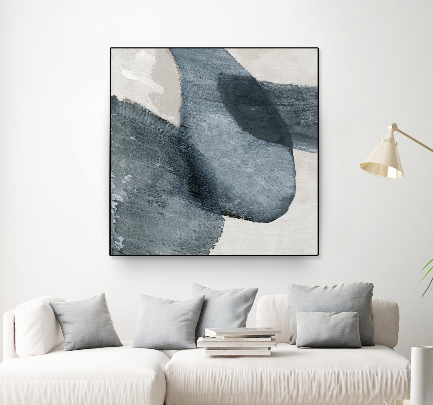 Blue Reverie II by Jacob Q on GIANT ART - blue shapes cloud dancer