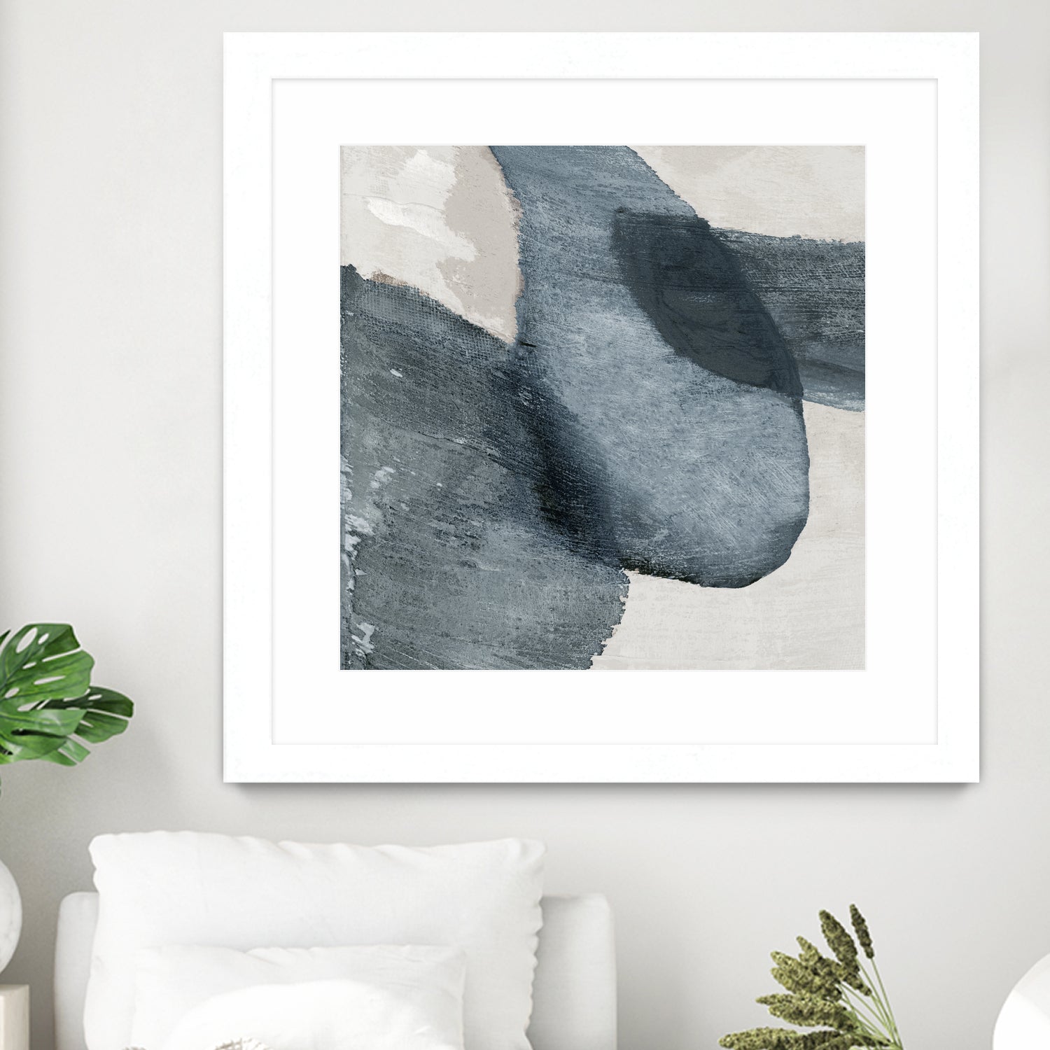 Blue Reverie II by Jacob Q on GIANT ART - blue shapes cloud dancer