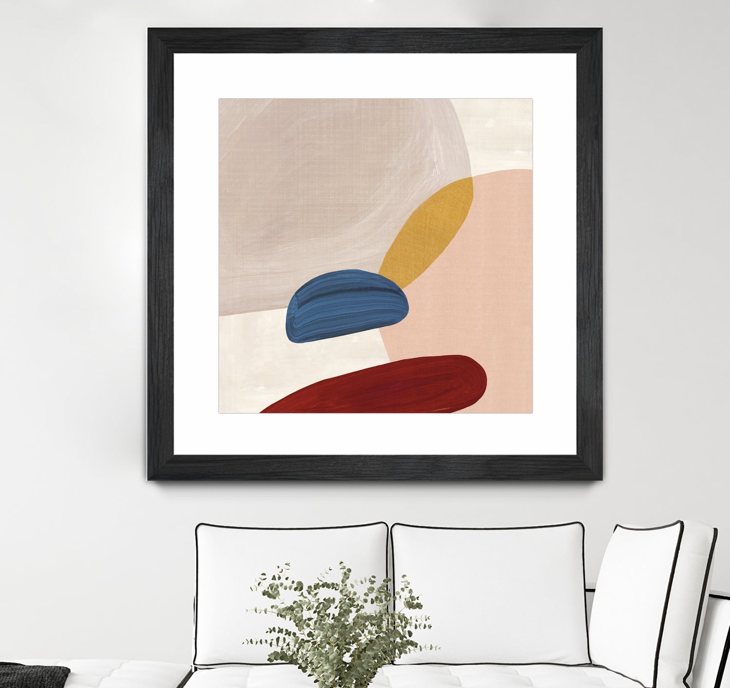 Pink Pebbles II by Eva Watts on GIANT ART - pink shapes