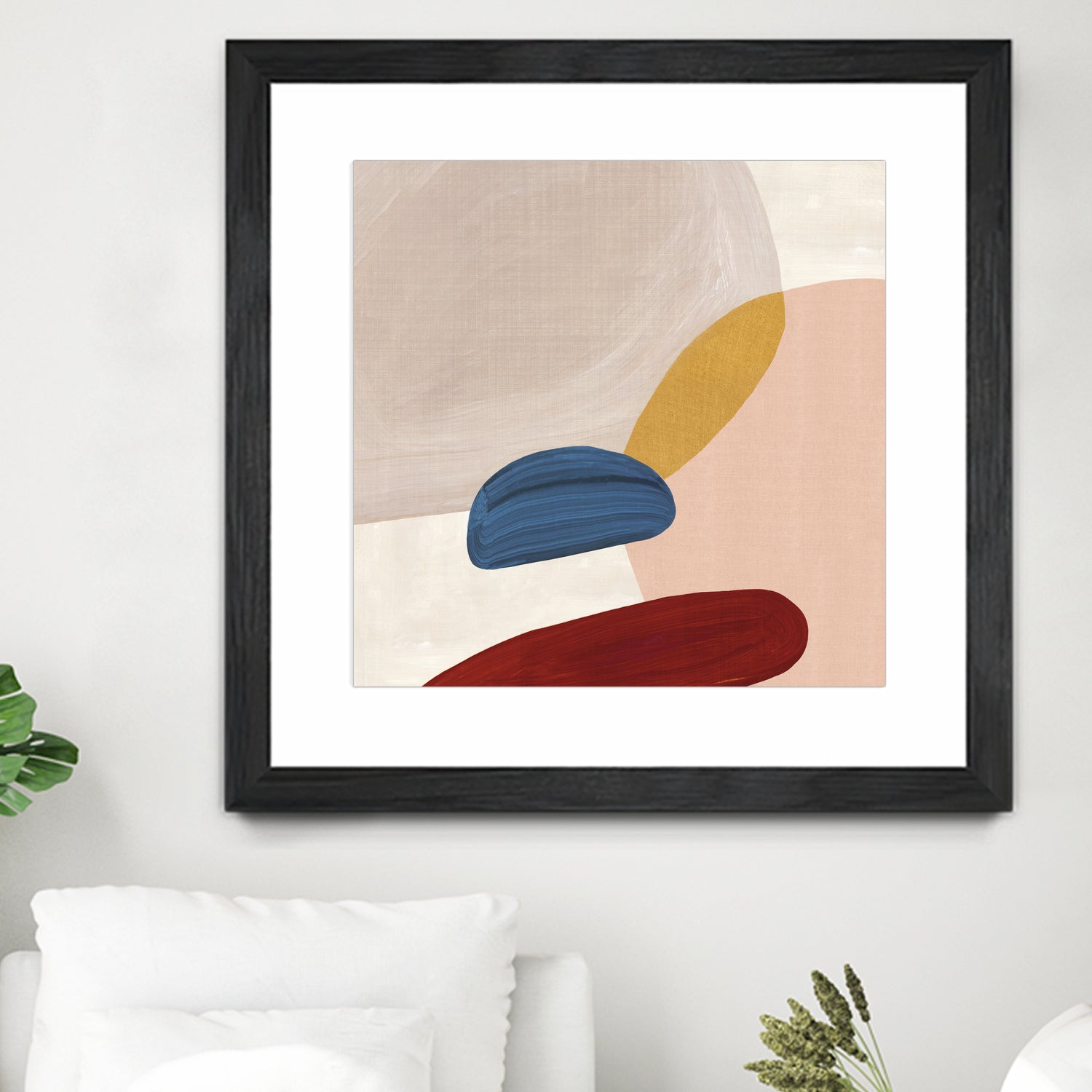 Pink Pebbles II by Eva Watts on GIANT ART - pink shapes