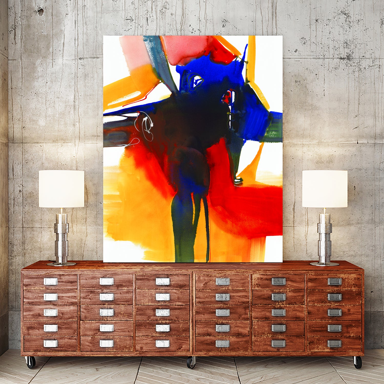 Drama II by Bianka Guna on GIANT ART - red abstract