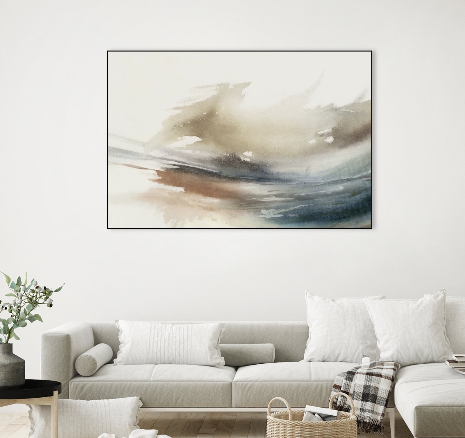 Gentle Abstractions by Pi Studio on GIANT ART - brown cloud dancer