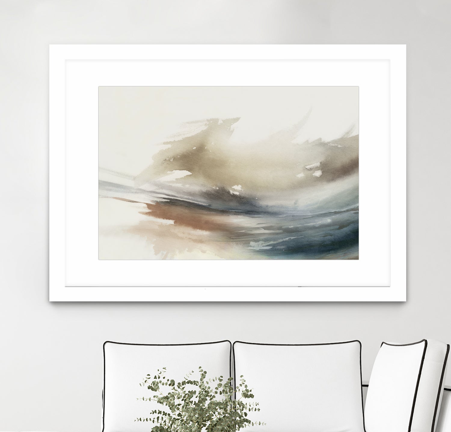 Gentle Abstractions by Pi Studio on GIANT ART - brown cloud dancer