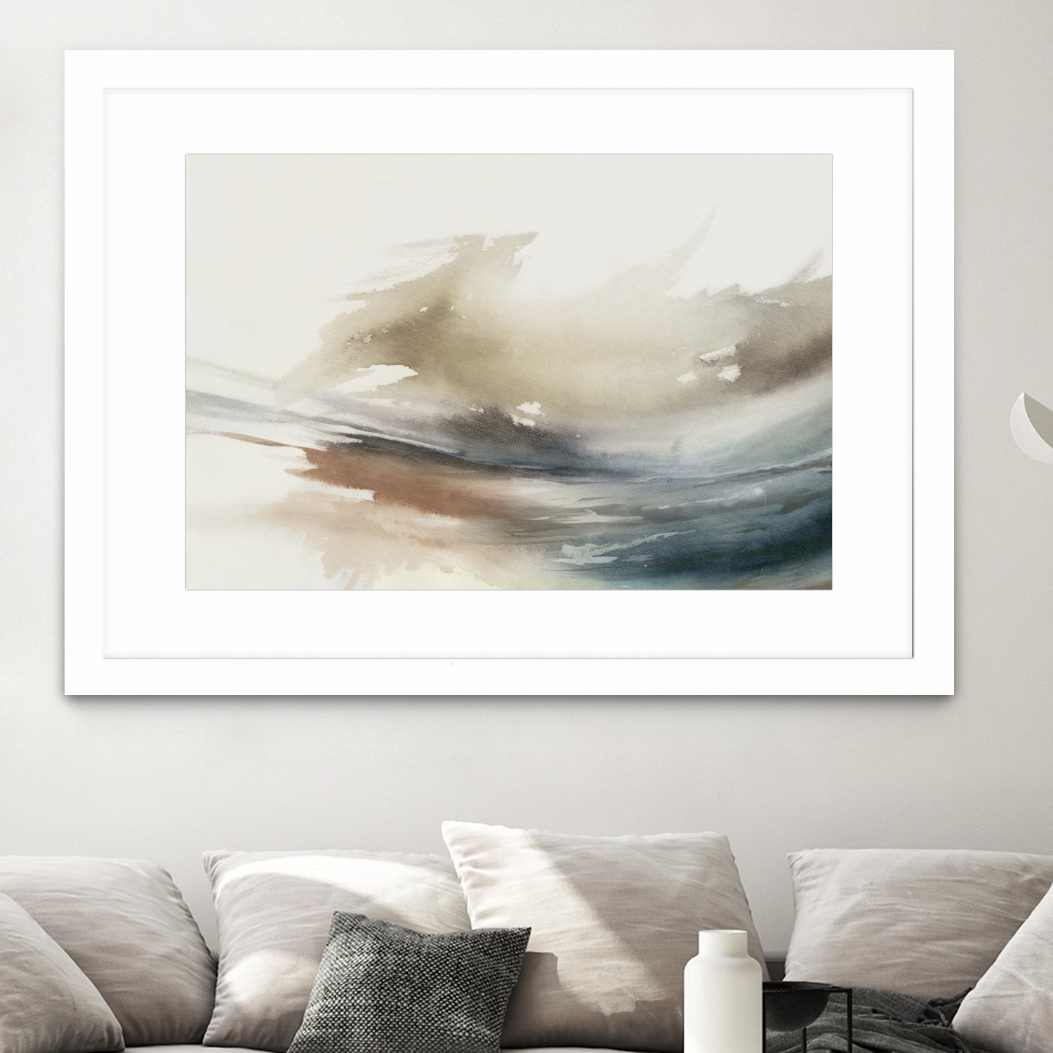 Gentle Abstractions by Pi Studio on GIANT ART - brown cloud dancer