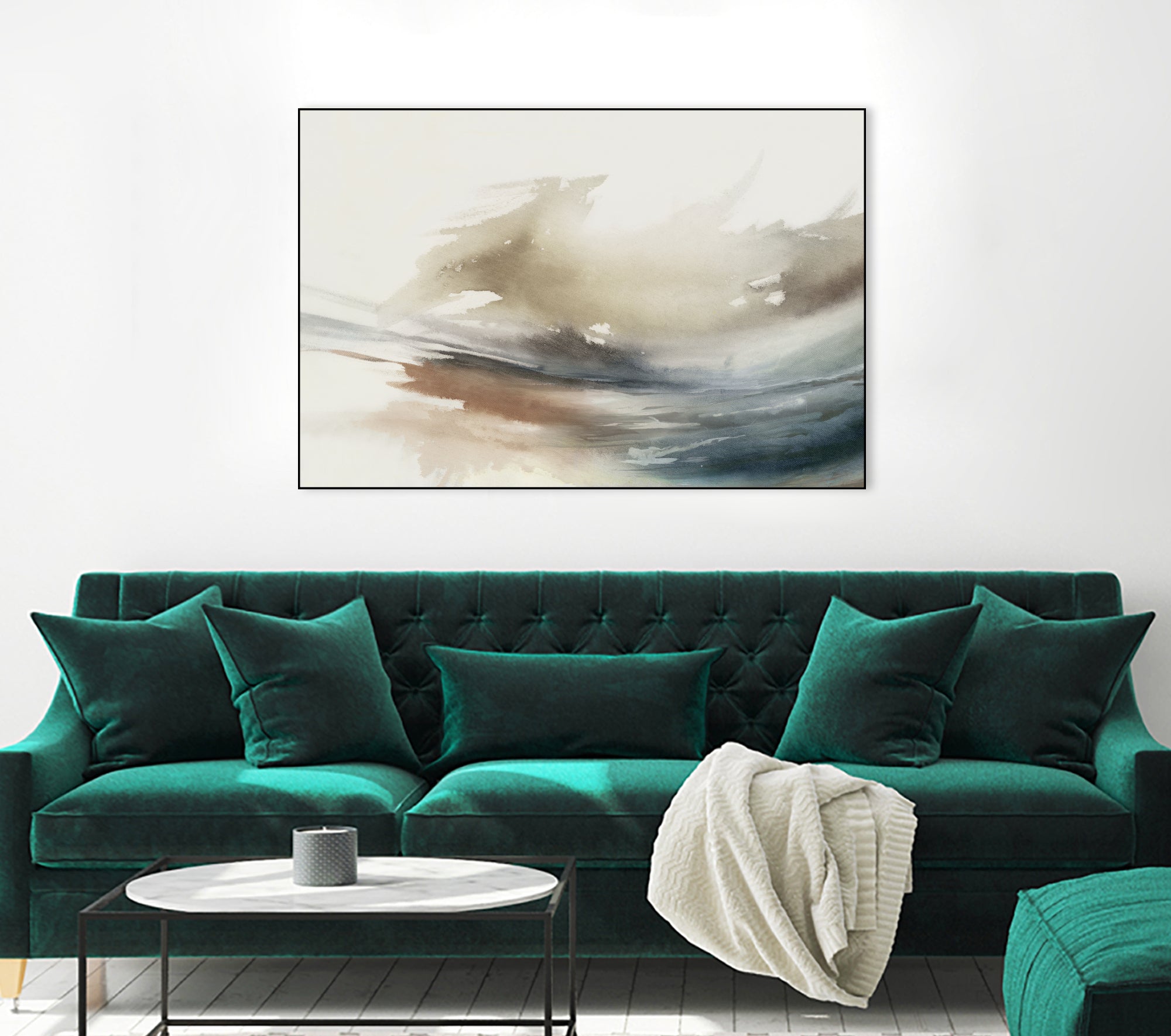 Gentle Abstractions by Pi Studio on GIANT ART - brown cloud dancer