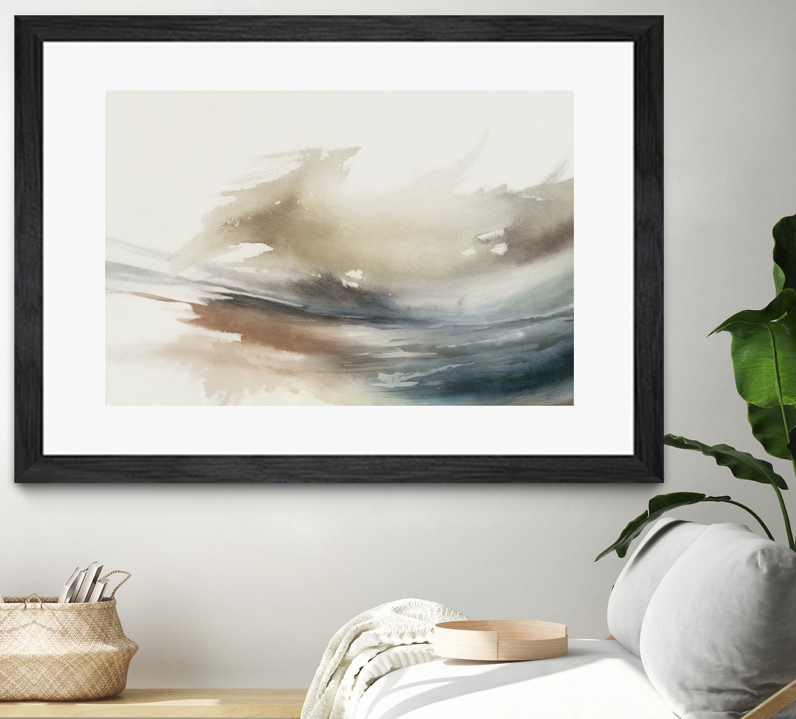 Gentle Abstractions by Pi Studio on GIANT ART - brown cloud dancer