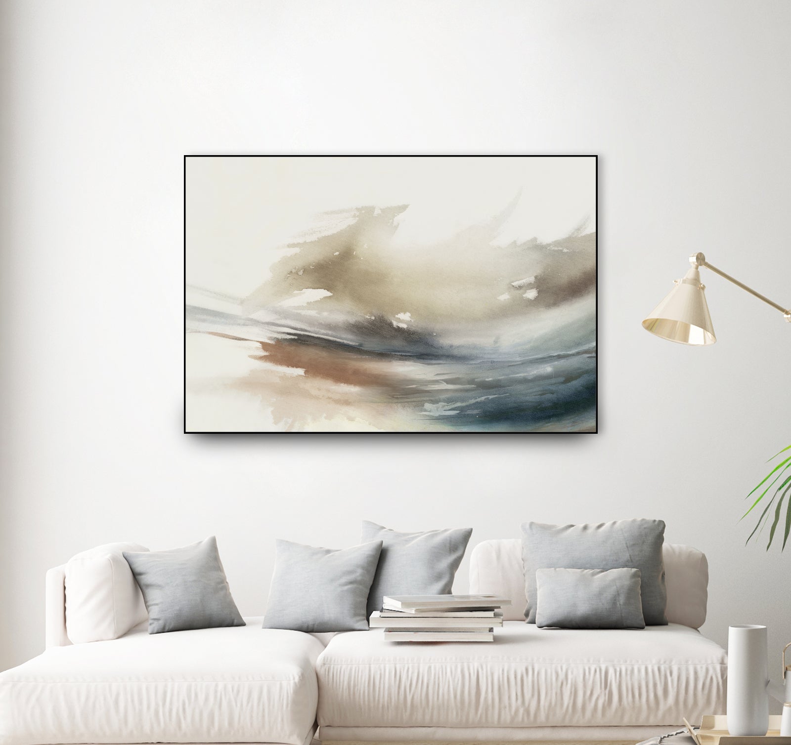 Gentle Abstractions by Pi Studio on GIANT ART - brown cloud dancer