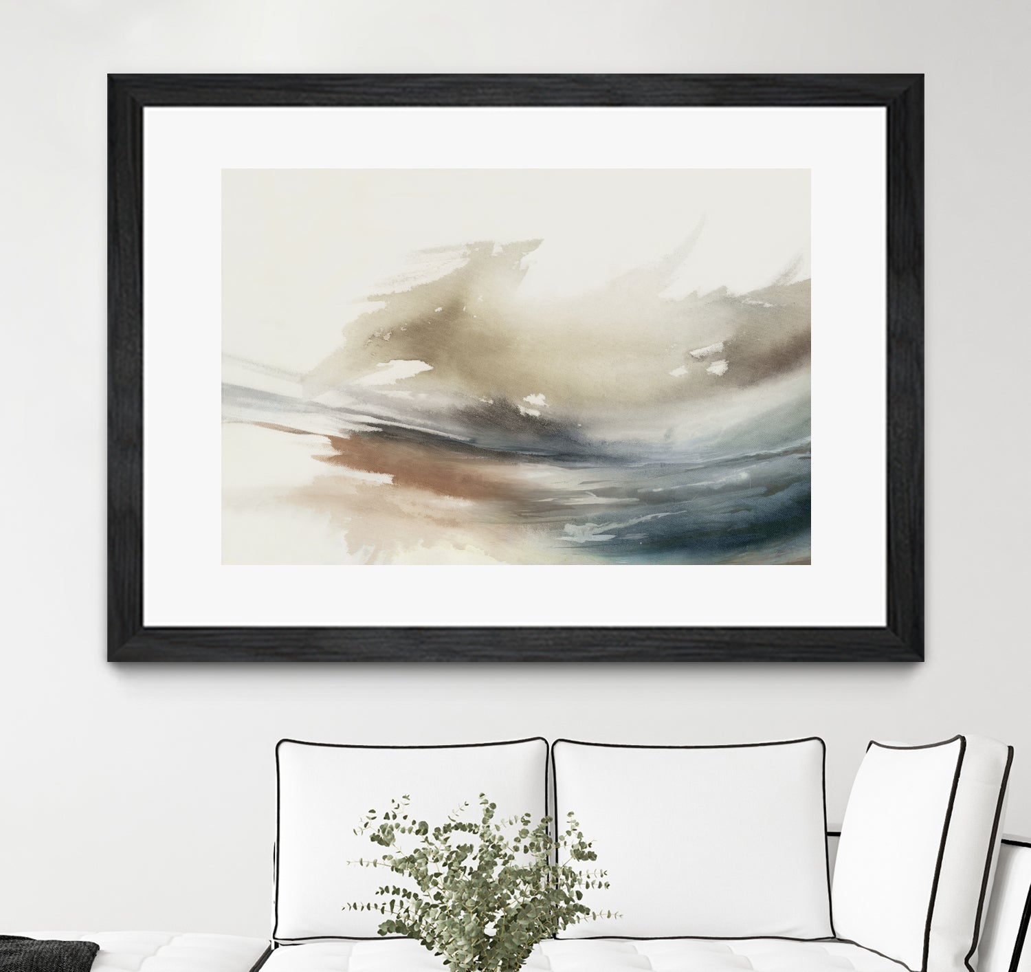 Gentle Abstractions by Pi Studio on GIANT ART - brown cloud dancer