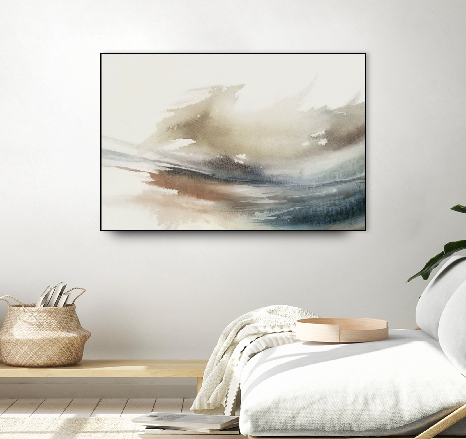 Gentle Abstractions by Pi Studio on GIANT ART - brown cloud dancer