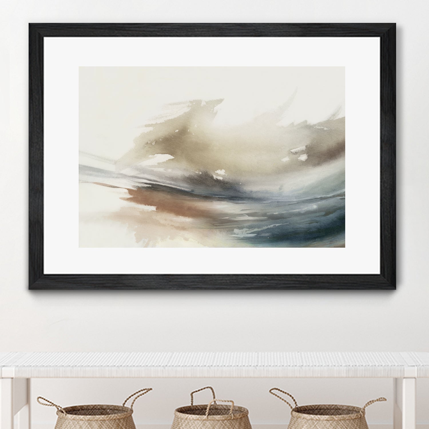 Gentle Abstractions by Pi Studio on GIANT ART - brown cloud dancer