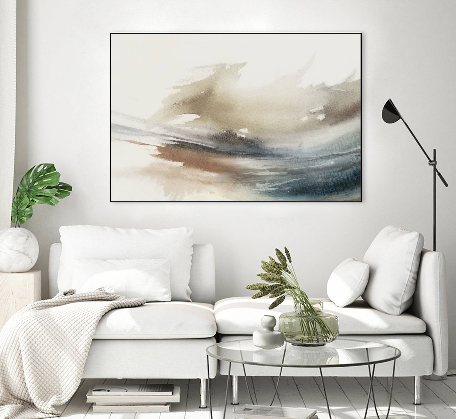 Gentle Abstractions by Pi Studio on GIANT ART - brown cloud dancer