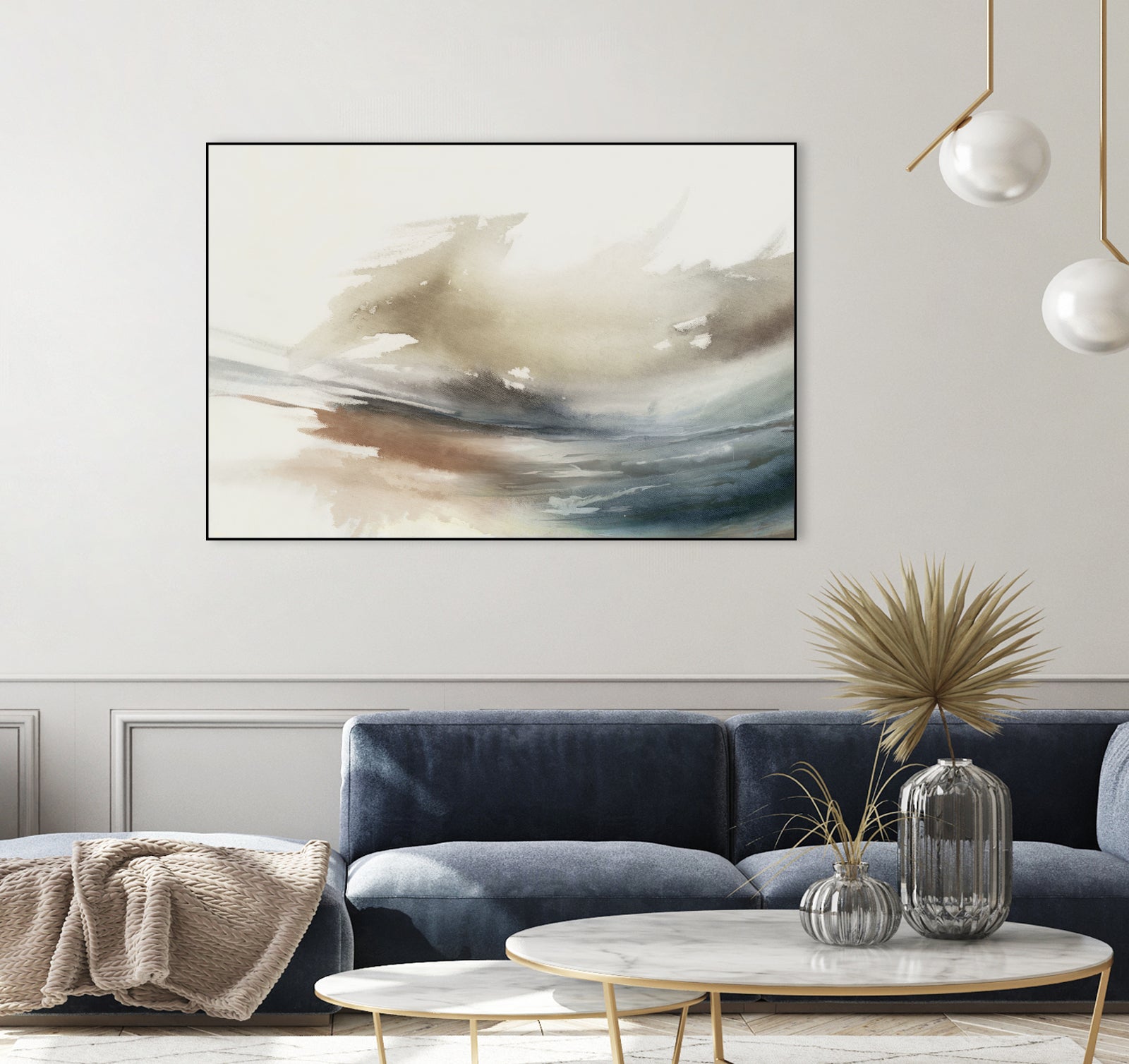 Gentle Abstractions by Pi Studio on GIANT ART - brown cloud dancer