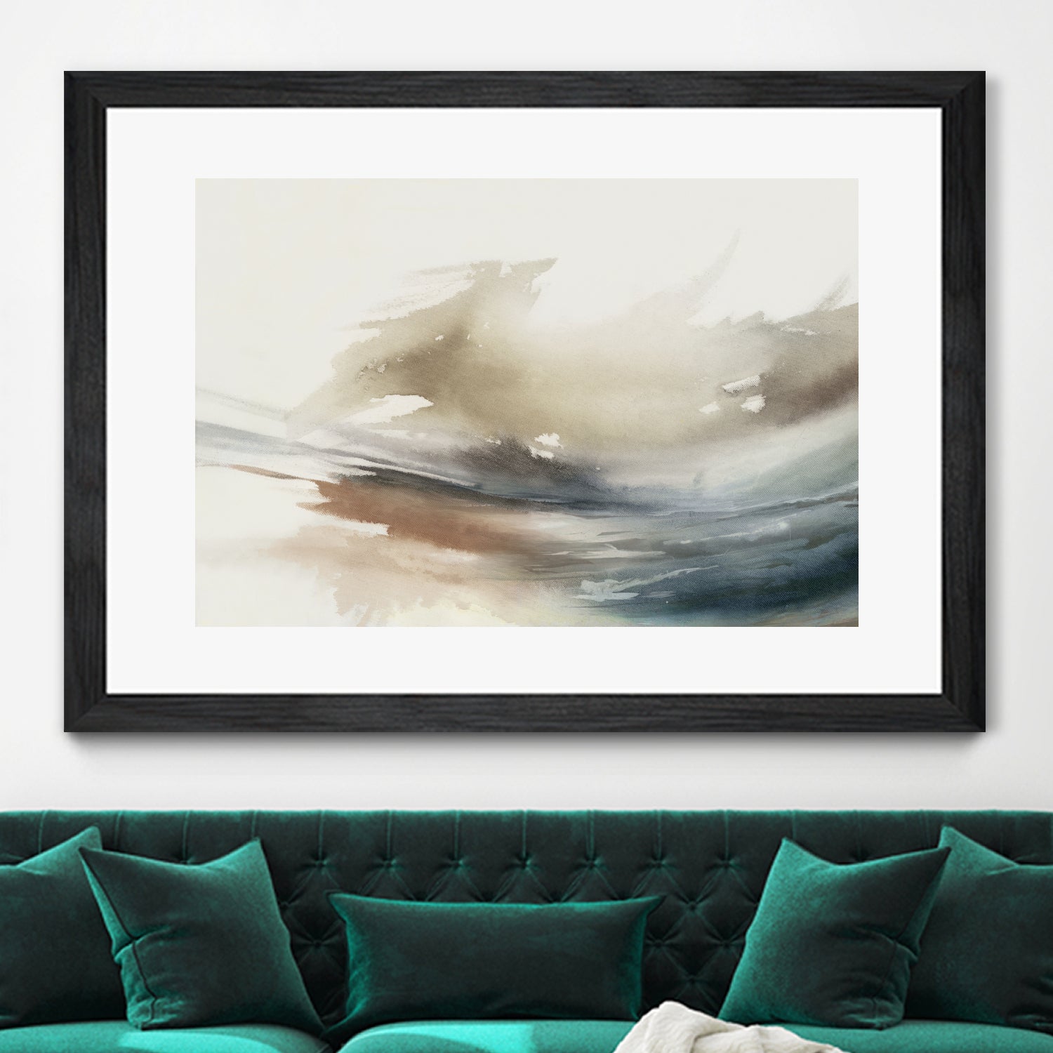 Gentle Abstractions by Pi Studio on GIANT ART - brown cloud dancer