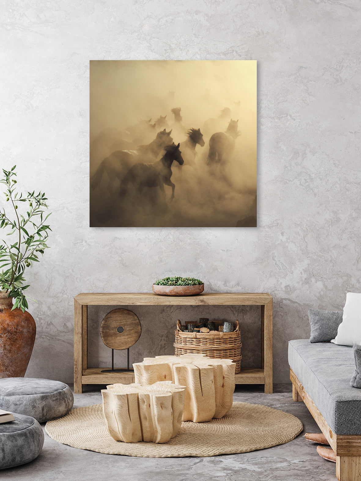 migration of horses by Huseyin on GIANT ART - animals horses