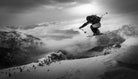 Backcountry skiing by sandi on GIANT ART - black and white photography