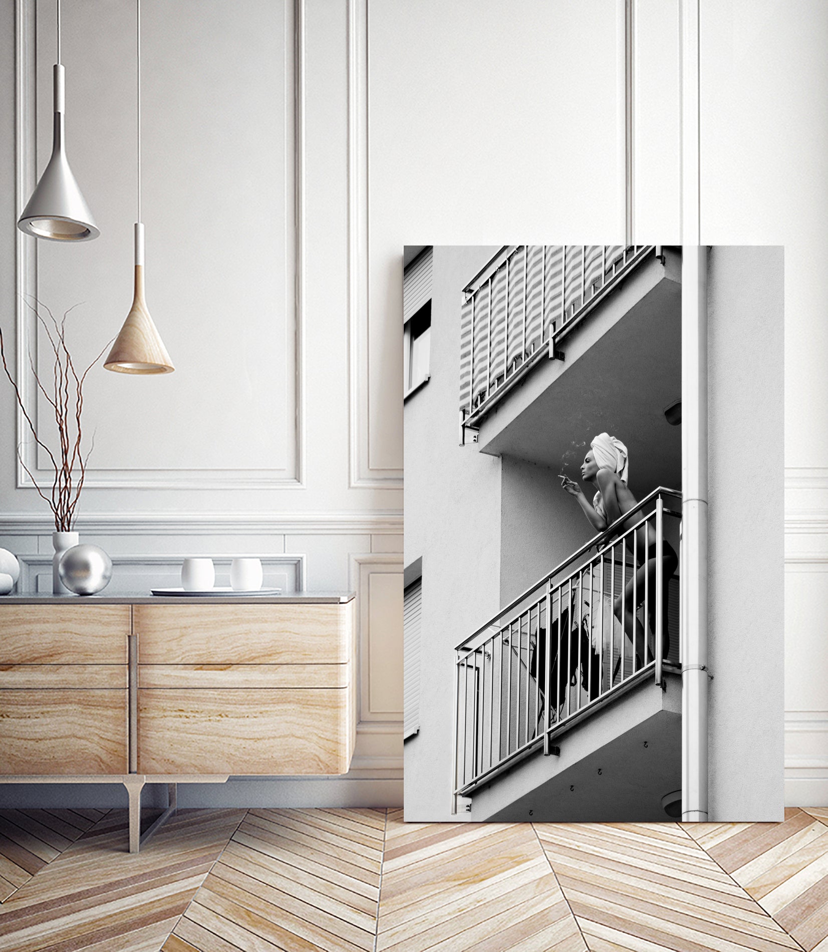 Nika by Lorna Kijurko  on GIANT ART - white black and white nude