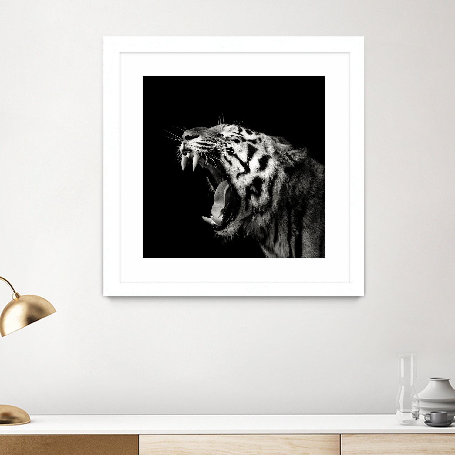 Primal Yawn #4 by Christian Meermann on GIANT ART - feline animal feline