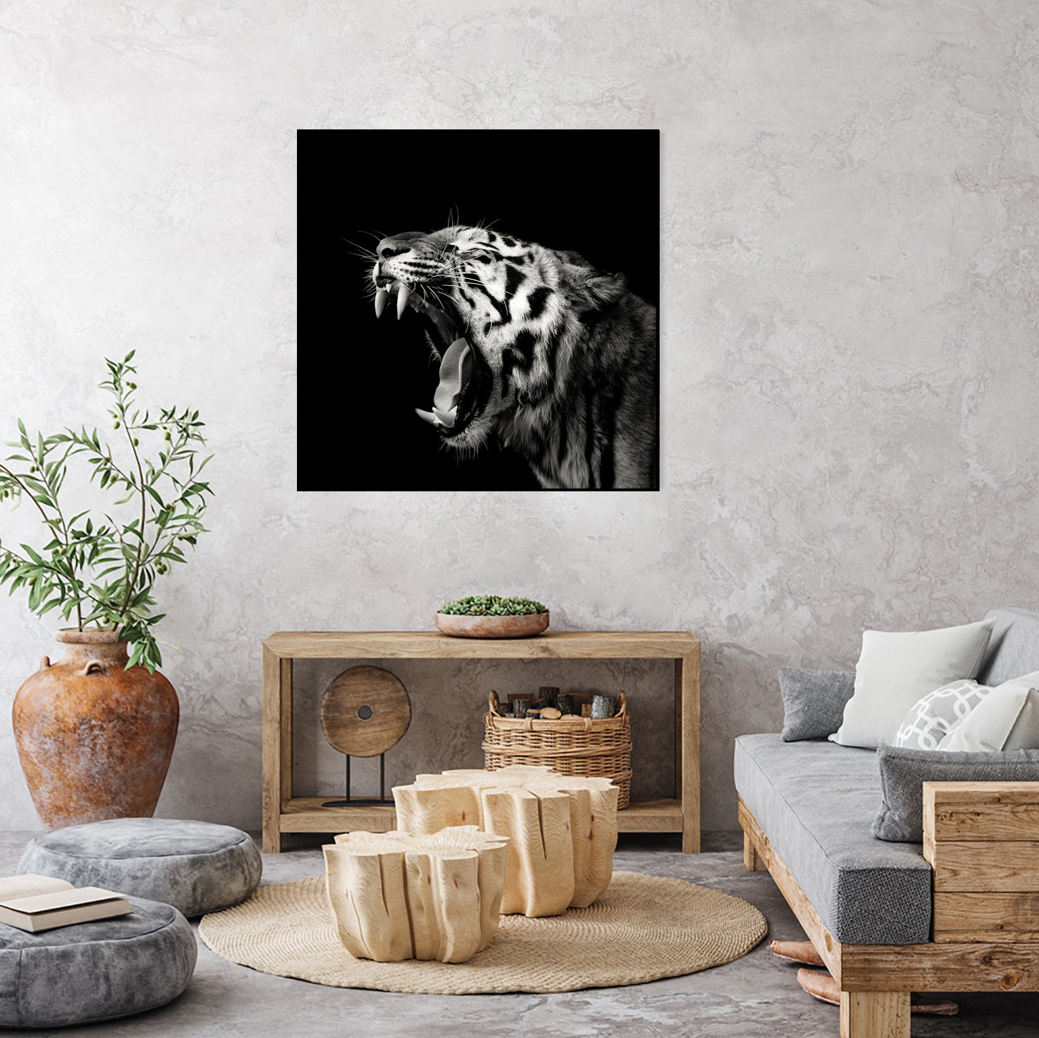 Primal Yawn #4 by Christian Meermann on GIANT ART - feline animal feline