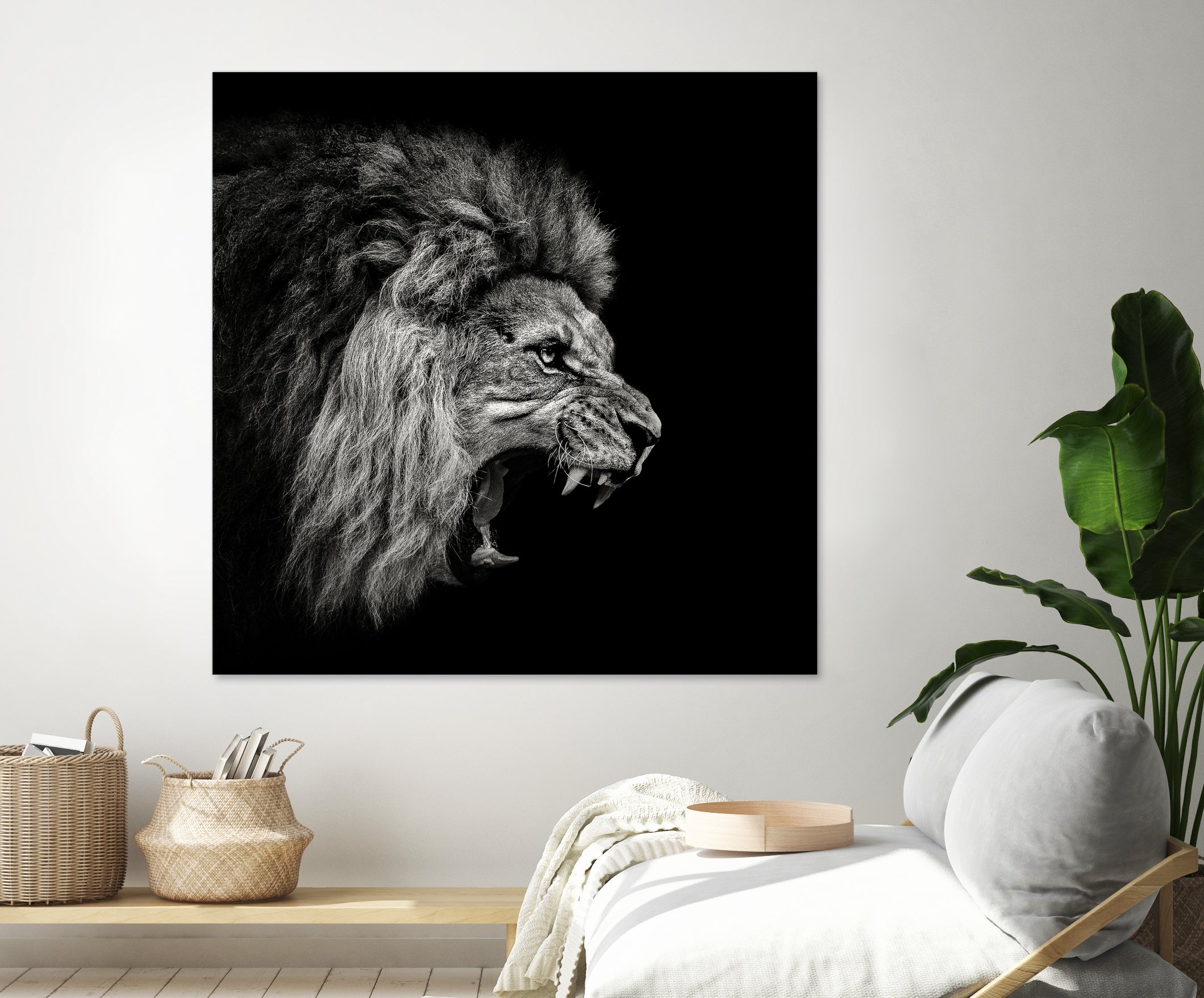 Roaring Lion #2 by Christian Meermann on GIANT ART - feline animal feline