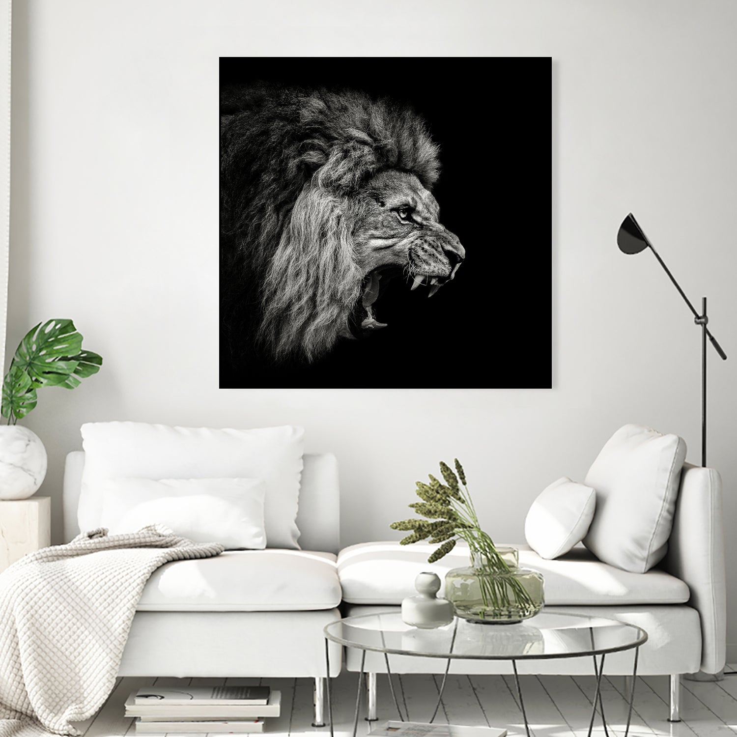 Roaring Lion #2 by Christian Meermann on GIANT ART - feline animal feline