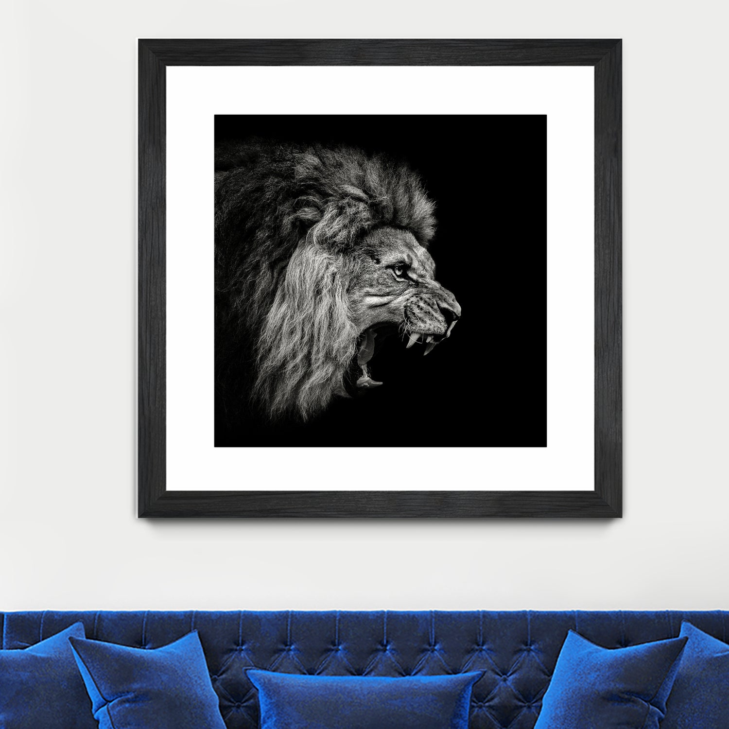 Roaring Lion #2 by Christian Meermann on GIANT ART - feline animal feline