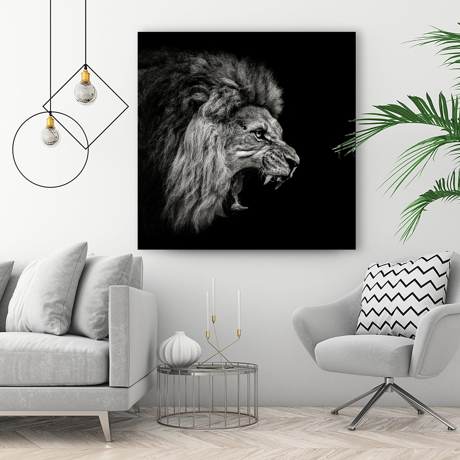 Roaring Lion #2 by Christian Meermann on GIANT ART - feline animal feline