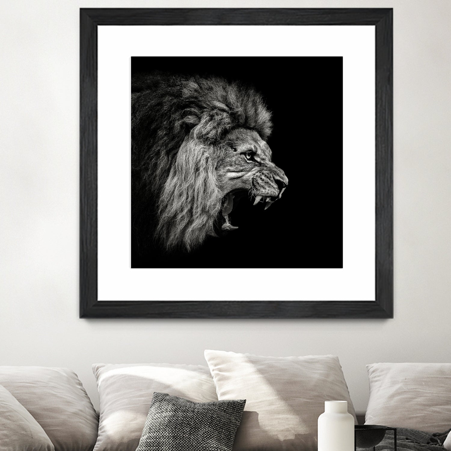 Roaring Lion #2 by Christian Meermann on GIANT ART - feline animal feline