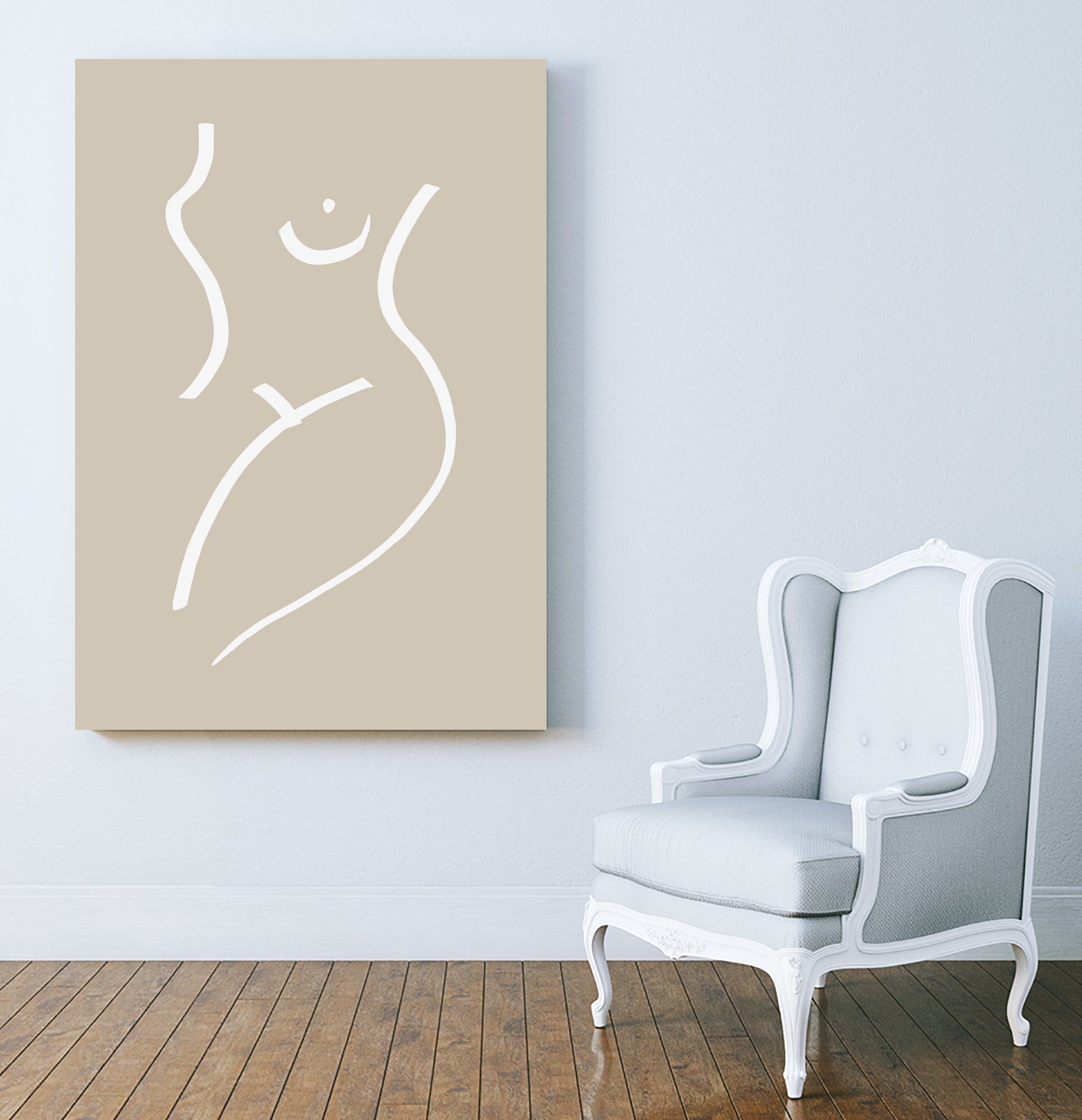 Body Sketch Sand by Pictufy on GIANT ART - line art woman