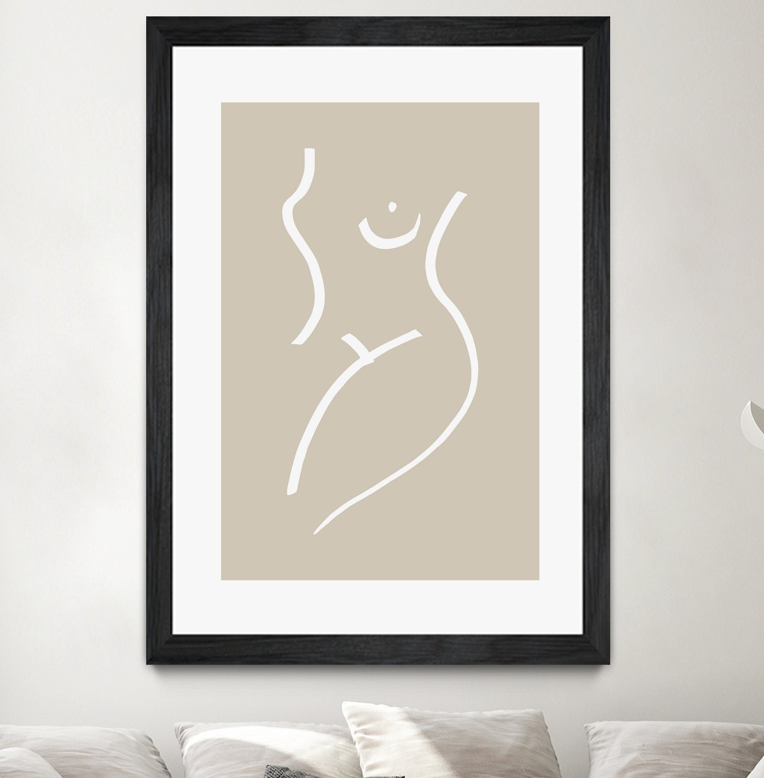 Body Sketch Sand by Pictufy on GIANT ART - line art woman