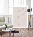 Two Doves by Pictufy on GIANT ART - line art dove