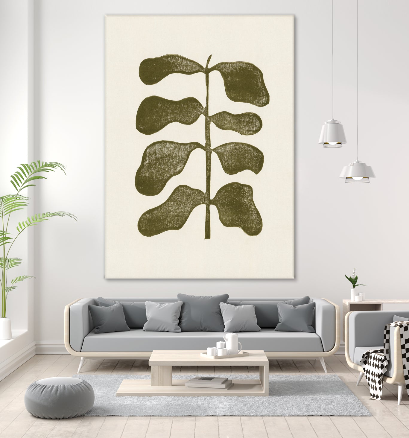 Linocut Plant by Alisa Galitsyna on GIANT ART - 7143 illustration