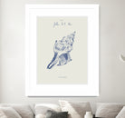 Filles de la mer n.2 - La conchiglia by Giulia Mora on GIANT ART - blue costal  mora