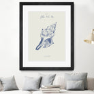 Filles de la mer n.2 - La conchiglia by Giulia Mora on GIANT ART - blue costal  mora