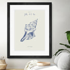 Filles de la mer n.2 - La conchiglia by Giulia Mora on GIANT ART - blue costal  mora