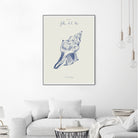 Filles de la mer n.2 - La conchiglia by Giulia Mora on GIANT ART - blue costal  mora