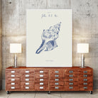 Filles de la mer n.2 - La conchiglia by Giulia Mora on GIANT ART - blue costal  mora