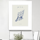 Filles de la mer n.2 - La conchiglia by Giulia Mora on GIANT ART - blue costal  mora