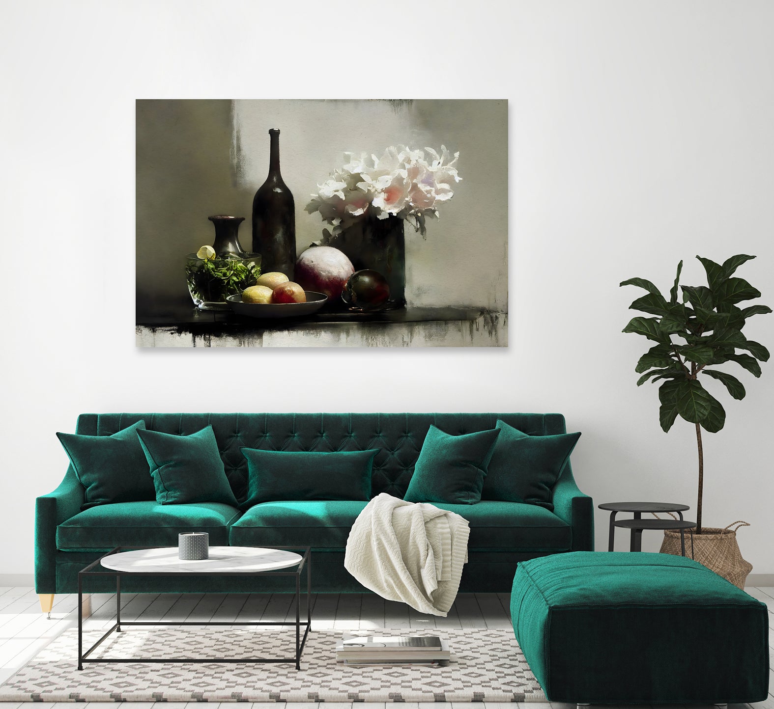 Stilllife With Black Bottle by Treechild on GIANT ART - still life stilllife